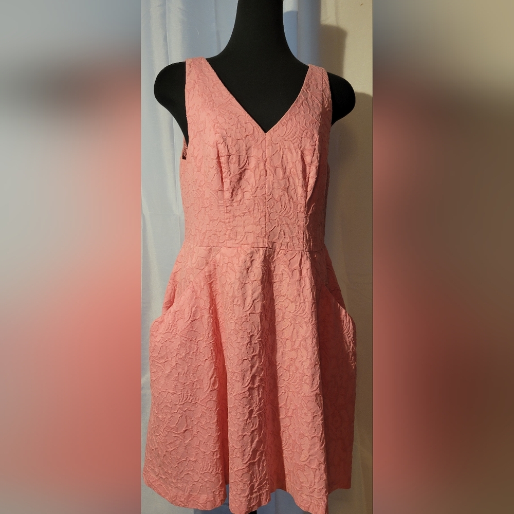 YOANA BARASCHI BLUE Anthropology  pink dress